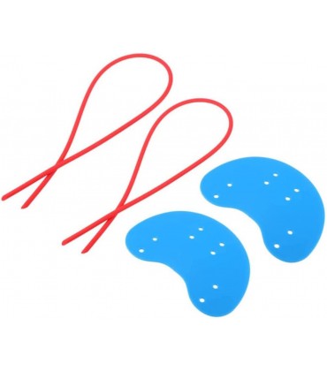 Murezima Schwimmen Hand Paddel Training Hilfshandschuhe Verbessern Handhub Positionierung Professionelle Paddel Erwachsene Kinder Blau 1 Paar - BSLIH133