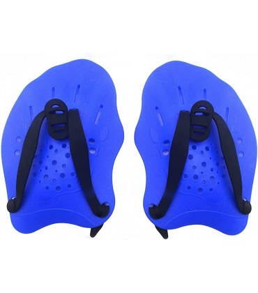 Nrpfell 1 Paar Schwimm Trainings Hand Paddles mit Verstellbaren Riemen Schwimmen Trainings Hilfe für Erwachsene Kinder Unisex Schwarz - BFGZWD22