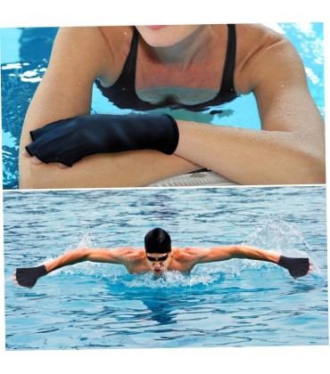 Wasserhauts Schwimmtraining Webbedbme Schwimmfäden für Männer Frauen Erwachsene Kinder aquatische Fitness Wasserresistenz Training Schwarz M Fin -Fäbchens - BNWHWKM9