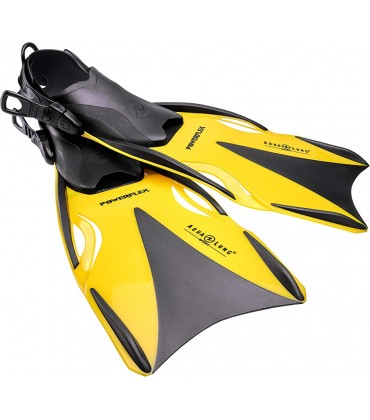 Aqua Lung Taucherflossen Powerflex verstellbar Farbe Größe: gelb schwarz L XL 44-48 verstellbar - BRYIUWB7