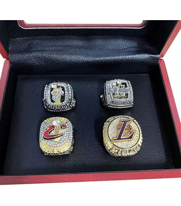 2020 NBA Championship Fan Ring Sport Fan Ring Lakers Championship Ring Holzkiste Set Fan Collection Souvenir für Herren - BTHYIBB7