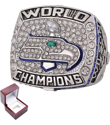 ANAN 2013-2014 'Super' Bowl Seattle Championship Ring US11 Größe NFL Seahawks Championship Ring Fan Ring Mit Ringbox Fan Collection Geschenk - BSUNY1JK