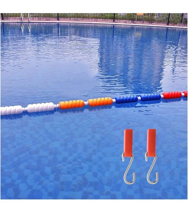 HDYZJQ Poolteiler-Seilschwimmer Pool-Sicherheitsseil Schwimmleine für Shallow Deep End Marker Wellenfest Trennlinien für Schwimmbahnen für Wettkampftraining Spiralform - BLEVOKVA