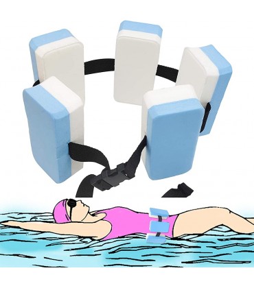 INHEMI Verstellbarer  Schwimmgürtel,Schwimmlernhilfe mit Fünf Auftriebskörpern Schaum und verstellbarem Nylongurt,für Kinder Erwachsene - BXZVTA43