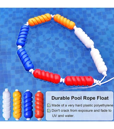 WDJBPSH Schwimmhilfe 5 6 7 8 9 10 m Lang Sicherheit Schwimmendes Seil Polyethylen Linie Der Schwimmbahnen für Teens-Wettbewerbe Aquatics Color : Nylon Rope Size : 8m 26.2ft - BWLLO74M