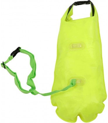 FECAMOS Schwimmsicherheitsschwimmer umweltfreundlich arbeitssparend helle Farbe gut sichtbare Schwimmblase aufblasbares PVC mit Aufbewahrungsfach für offenes Wasser - BOWSXVA3