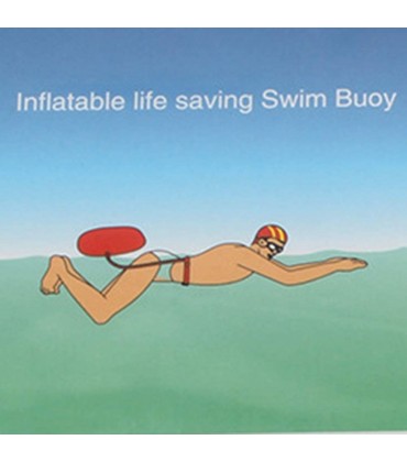 Oyria Schwimmboje aus strapazierfähigem PVC-Material Schwimm Koffer für Schwimmer und Triathleten im offenen Wasser Leichter und sichtbarer Schwimmkörper Orange - BTTVA45B