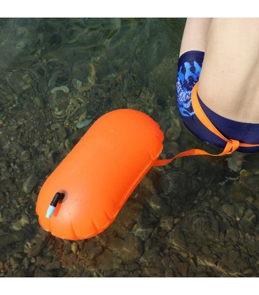 Oyria Schwimmboje aus strapazierfähigem PVC-Material Schwimm Koffer für Schwimmer und Triathleten im offenen Wasser Leichter und sichtbarer Schwimmkörper Orange - BTTVA45B