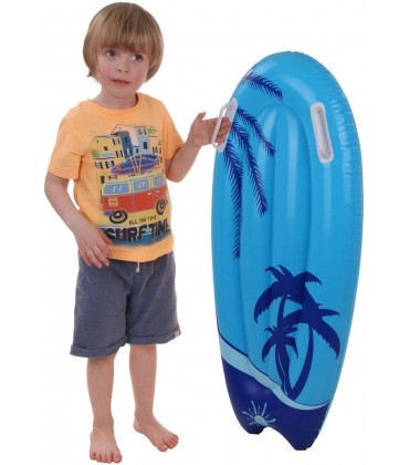 Jilong Kick-Board Blue Wave Wakeboard 95x45x15 cm Schwimmbrett Surfbrett Wellenreiter Luftmatratze - BOZDL3D6
