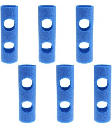 sharprepublic 6 Stück Verbindungsstück für Schwimmnudeln mit 2 Löcher Blau Schwimmnudel Poolnudel Verbinder Connector Aids Nudelloch Stecker - BANNG72N