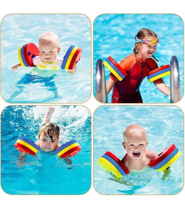 YueWan Arm-Schwimmscheiben 6 Stück EVA-Schaum-Schwimmscheiben Schwimmhilfe-Scheiben für Kinder Kleinkind-Schwimmhilfen Baby-Schwimmschwimmer für 2-6 Jahre Arm-Scheiben zum Schwimmen - BGUAVQ7K
