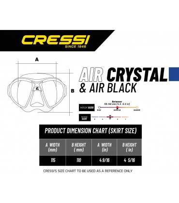 Cressi Air Crystal Tauchmaske - BKOYVM9Q