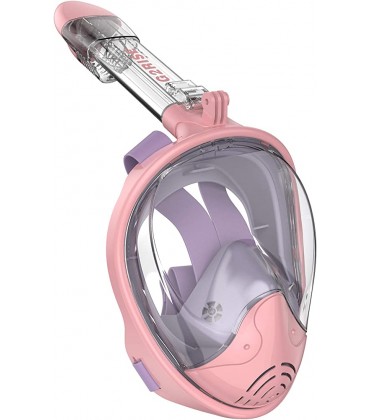 G2RISE® Schnorchelmaske Tauchmaske Faltbare CO2-sichere Schnorchel Vollmaske mit Kameraposition für Kinder und Erwachsene - BPFAAJH3