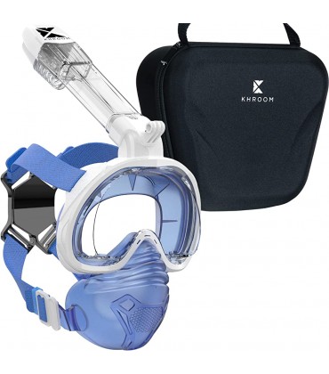 Khroom Schnorchelmaske für Erwachsene | CO2 sicher* | Seaview Z bekannt aus YouTube | Vollmaske Tauchmaske Vollgesichtsmaske zum Schnorcheln | Schnorchelausrüstung - BLJRZ4B7