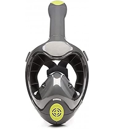 QHYTL Vollgesichts-Silikon-Schnorchelmaske 180 ° Unterwasser-Schnorchel-Voll- Trockentyp-Tauchmaske mit flachem Mund geeignet für Erwachsene und Kinder - BJJQYQ37