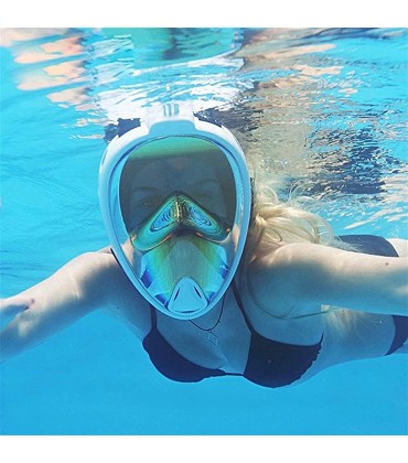 Schnorchel-Tauchmaske Tauchmaske Unterwasser-Anti-Fog-Vollgesichts-Schnorchelmaske professionelle Schnorchelausrüstung für Frauen Männer Kinder Schwimmen Schnorchel Tauchausrüstung - BBGNNQK8