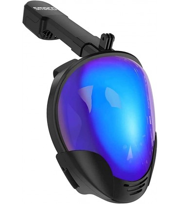 Schnorchelmaske Vollgesichtsmaske Schnorchelmaske mit UV-Schutz für Erwachsene und Kinder mit freiem Atemsystem Anti-Fog-Anti-Leck-Sicherheits-Tauchmaske verbesserte Sicherheit neueste T - BDJPR1KD