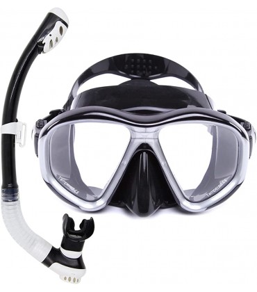 Spacmirrors Schnorchel-Set professionelle Tauchmaske Schnorchelmaske Ausrüstung Schutzbrille Brille Tauchen Schwimmen einfaches Atemschlauch-Set rot - BTRHGEB3