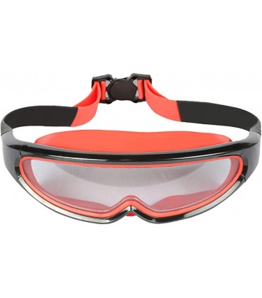Tomyeer Schnorchel-Set für Kinder und Erwachsene Trocken-Tauchmaske Panorama-Weitsicht Tauchbrille Schnorchelausrüstung Schwarz und Rot - BJFOVB5W