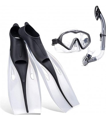 Vollgesichts-Schnorchelmaske Tauchmasken Professionelles Schnorchelset Silikon Antibeschlag Brille Schwimmflossen Set Tauchausrüstung für Erwachsene und Kinder - BDADZ21M