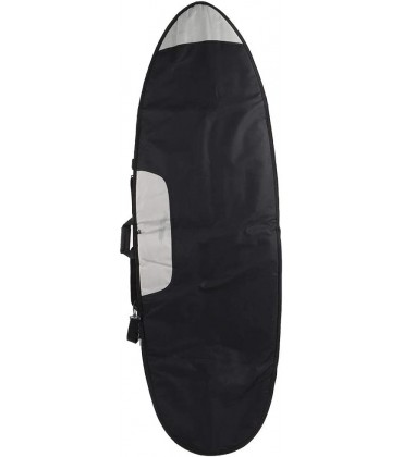 FAMKIT Surfboard-Tasche mit Reißverschluss und Schultergurt für Shortboard Longboard Schwarz 6,0 - BFVZVJ8J