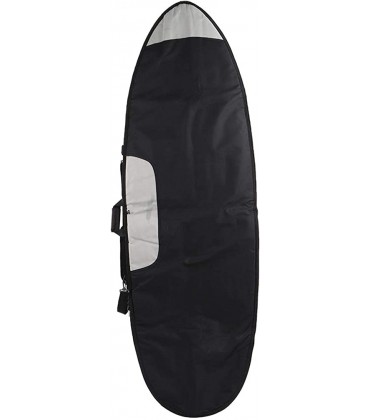 minifinker Surfbrett-Tragetasche Surfbrett-Aufbewahrungstasche verschleißfestes Reißverschluss-Design schwarz verhindert Kratzer für Shortboard - BPAGV6AB