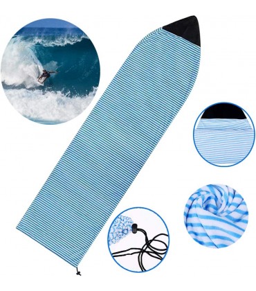 Surfboard Socke Abdeckung Schnelltrocknend Surfboard Abdeckung Schutz Taschen Stretch Hülle Zubehör Für Surfen Bretter Blau 200x50cm - BHNVZKK5