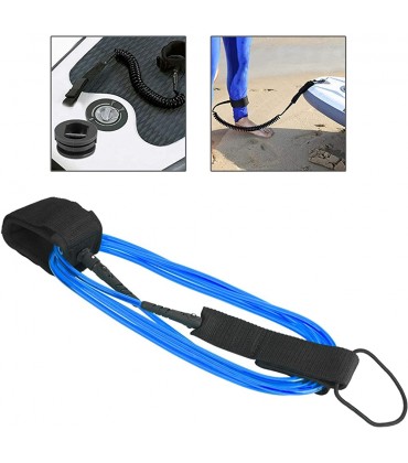 Shipenophy Wassersport-Fußseil 7 mm Polyurethan-Kordel mit dreifach umwickeltem Schutz-TAB und versteckter Schlüsseltasche für Körper Surfbrett usw. - BCDCZJ3J
