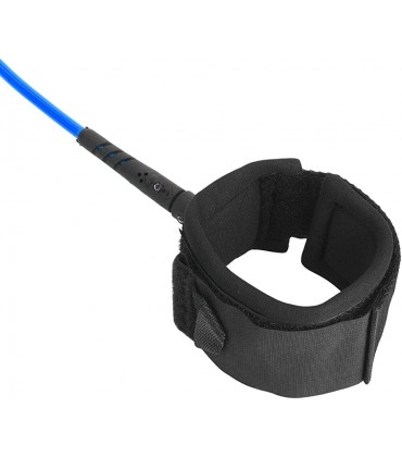 Shipenophy Wassersport-Fußseil 7 mm Polyurethan-Kordel mit dreifach umwickeltem Schutz-TAB und versteckter Schlüsseltasche für Körper Surfbrett usw. - BCDCZJ3J