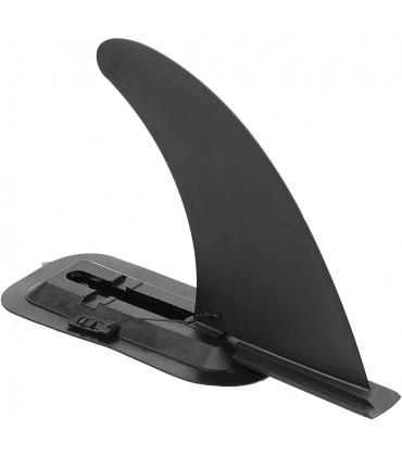 DAUERHAFT Mittelflosse für Paddleboards,Haltbare SUPBoardMittelflosse mit Clip,Schwarze leichte abnehmbare Surfflosse mit Schnellverschluss,für aufblasbares kurzes Board oder l - BIORYWNK