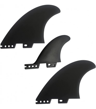 UP100® MR Twin Fins + Trailer Surfboard Fiberglas kompatibel für FCS & FCS II Double Tab Surf Boards Shortboard - BWPTZMQV