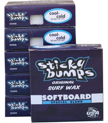 STICKY BUMPS Soft Top Surf Wax Cool Cold 6 Stück - BQLSLDAH
