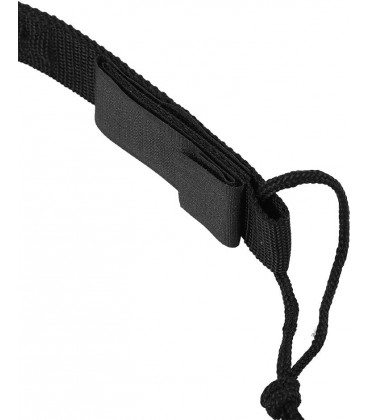 Bodyboard-Spule einfach zu bedienen bequem zu tragen verstellbare Boardleine für den AußenbereichTransparenter schwarzer Kern - BLVBC1K9