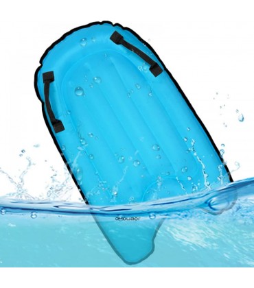 Fakavear Aufblasbares Bodyboard Schwimmendes Surfbrett Aufblasbares Pool Float Surfbrett Tragbares Bodyboard mit Griffen Schwimmhilfe Strandsurfen Schwimmen Sommer Wasserspaß für Kinder und Erwachse - BHNTGM48