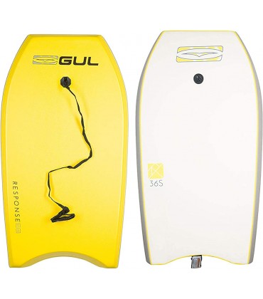 GUL Response Childs Kids 36-Zoll-Bodyboard in Gelb und Grau Glattes Design-Boogie-Board Leine inklusive - BBZXSE3H