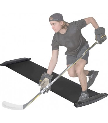 Yesyzx Slide Board Eishockey-Gleitmatte mit Endanschlägen für Cardiotraining Athletiktraining Crosstraining 55 Zoll 70 Zoll 79 Zoll 91 Zoll Lang Schwarz Size : 2m 79 - BAHGLK3B