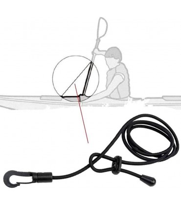 BNNEW Sup Leash 120cm 47,24 Zoll Kajak Paddle Leash Langlebiges Kanu SUP Board Paddle Bungee Shock Cord für Kajak Camping Bundle Lagerung - BRKTZH8J