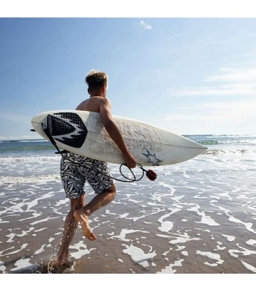 INHEMING Surfboard Leash 7.2 ft Surf Sicherheitsfuß Seil Paddle Board Fußseil,Aufgerollte Paddle Leash für Stand up Paddle Board Surfboard - BHVHWE86