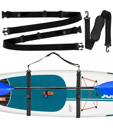 JEEZAO Surfbrett Tragegurt,Sup Trageriemen,Verstellbarer Schultergurt für Stand Up Paddleboard Kajak Kanu - BNOQN63A