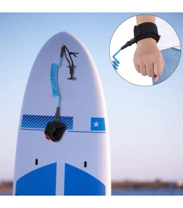Vikenar Surfspule Bodyboard Coiled Wrist Leash Board Surfzubehör 5.5MM 5ft - BJUEJVME