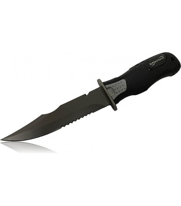 Saekodive 26 cm Titan Tauchermesser Kunststoffscheide Diving-Knife Titanium - BHGOPN3Q