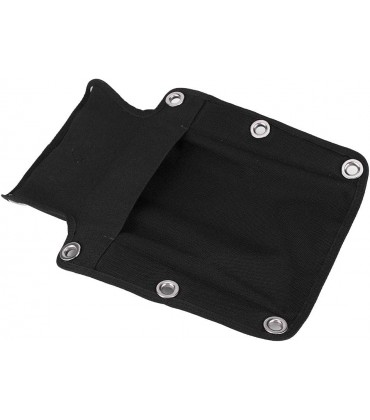 Uxsiya Tauchgurt-Rückenplatte Nylon-Tauchrückenplatte schwarz korrosionsbeständig universell praktisch kompakt für Unterwasser - BDYAPWWA
