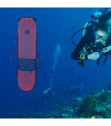 Zwinner Inflation Torpedo Boje auffälliger Automatic Lock Air Diving Ball Praktisch zum Tauchen für Tauchzubehör - BIGQVD93