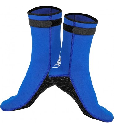 QKURT Tauchsocken,3mm Neopren-Socken für Tauchen Schnorcheln und Wassersport Anti-Rutsch-Flossen-Socken für Männer Frauen - BSGZO49Q