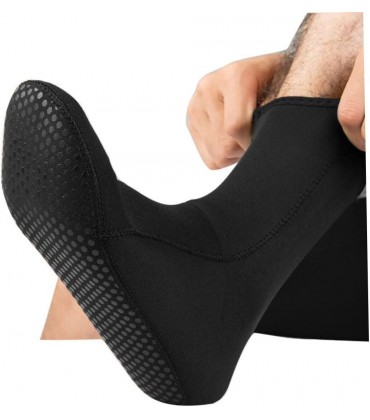 Tauchsocken Anti-Rutsch-Thermie-Neoprenanzug-Socken Schwimmsocken 3mm Wasser Sportflossen Socken Schwarz M Neoprenanzug Socken - BSRXTMED